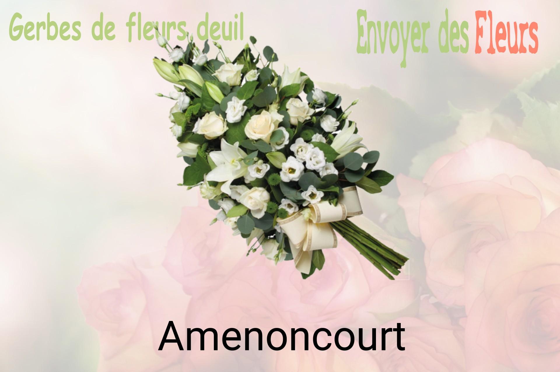 Gerbe de fleurs de deuil livrée à Amenoncourt